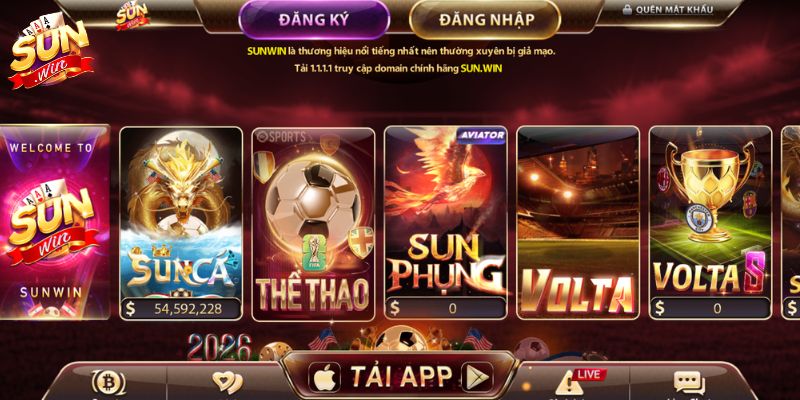 Giá trị nổi bật của thương hiệu cổng game đổi thưởng SUNWIN