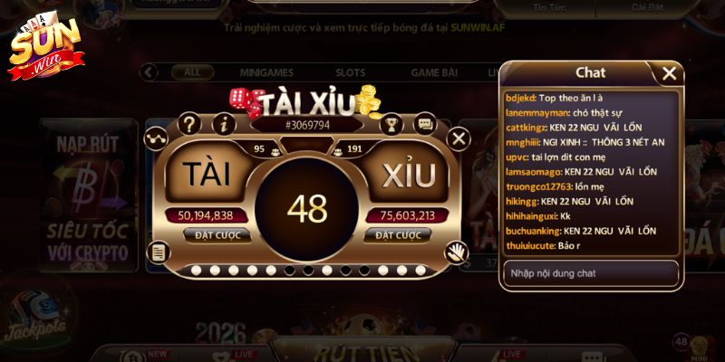Lý do nên tham gia Tài Xỉu tại cổng game SUNWIN